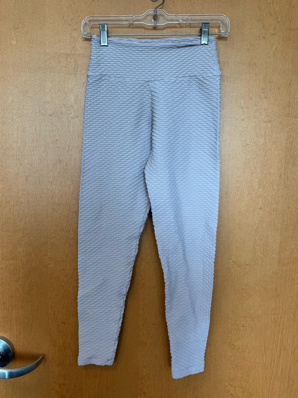 Booty by Brabants Textured High-Waist Leggings in Light Lavender